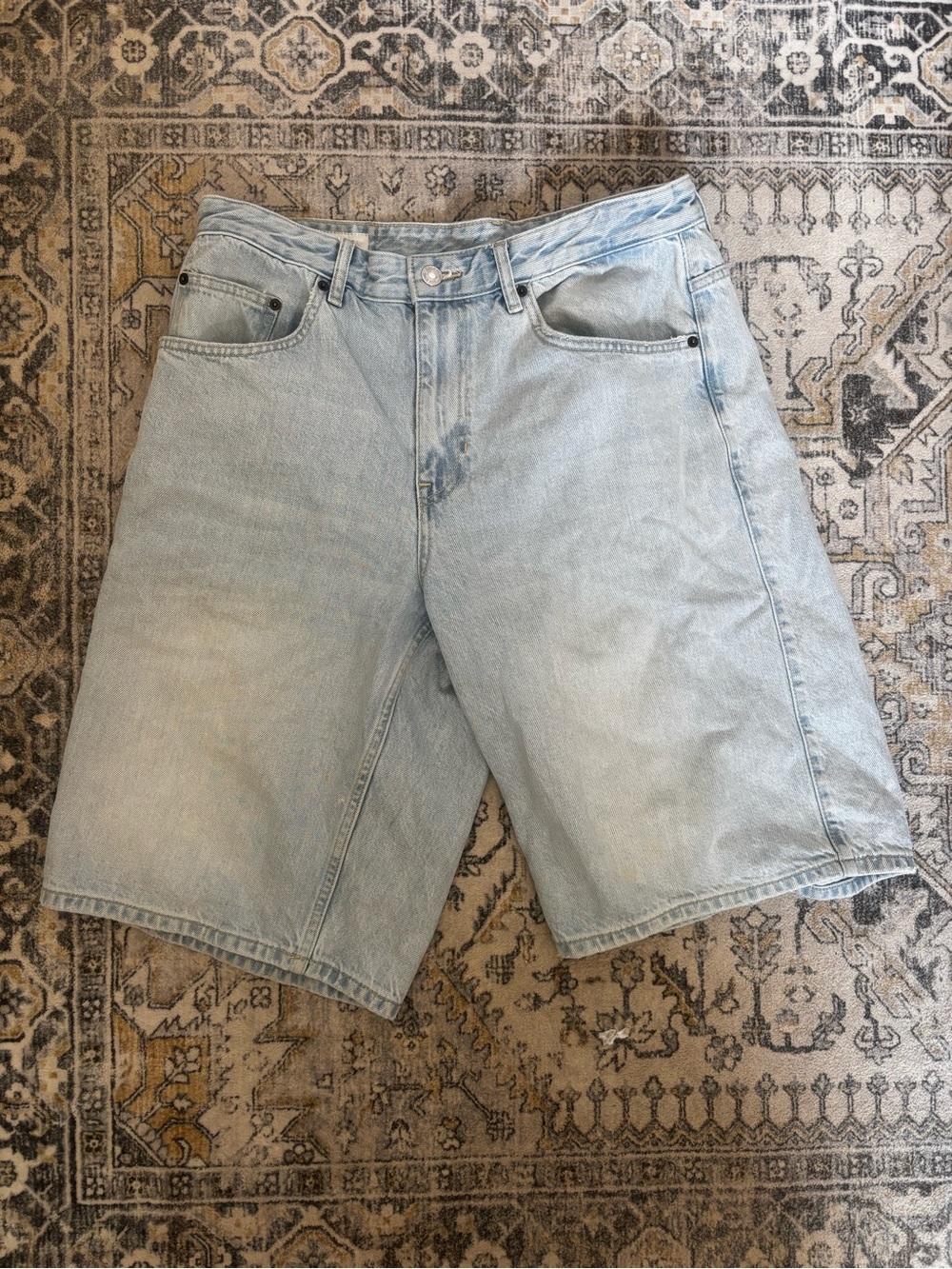 Zara Light Blue Denim Jean Shorts